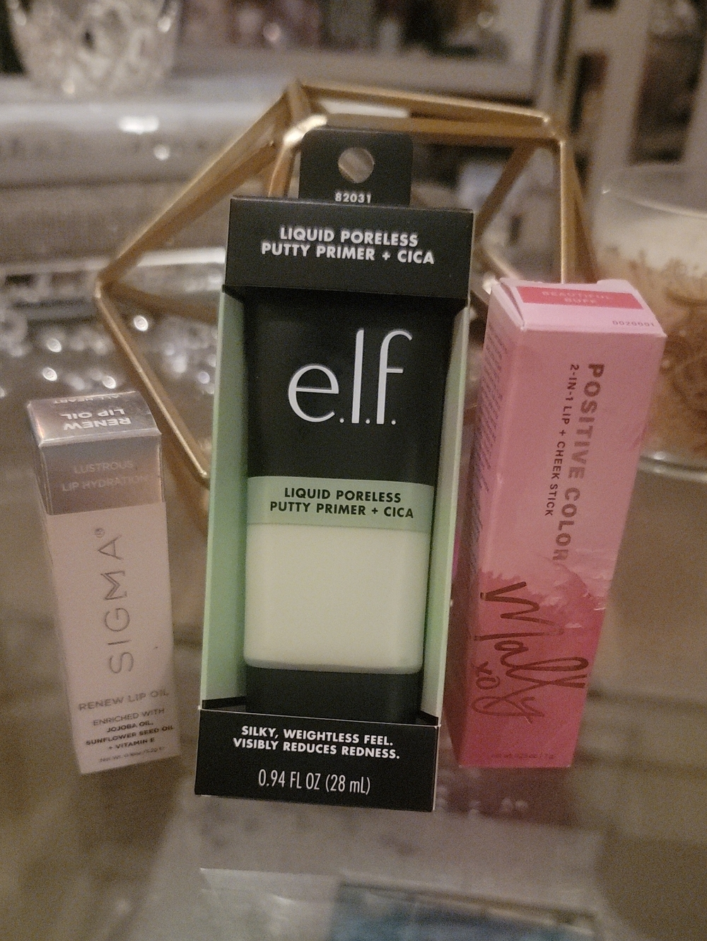 Sigma Lip Oil, ELF Primer, & Molly XO Makeup Bundle. All Brand New. Full Sized.